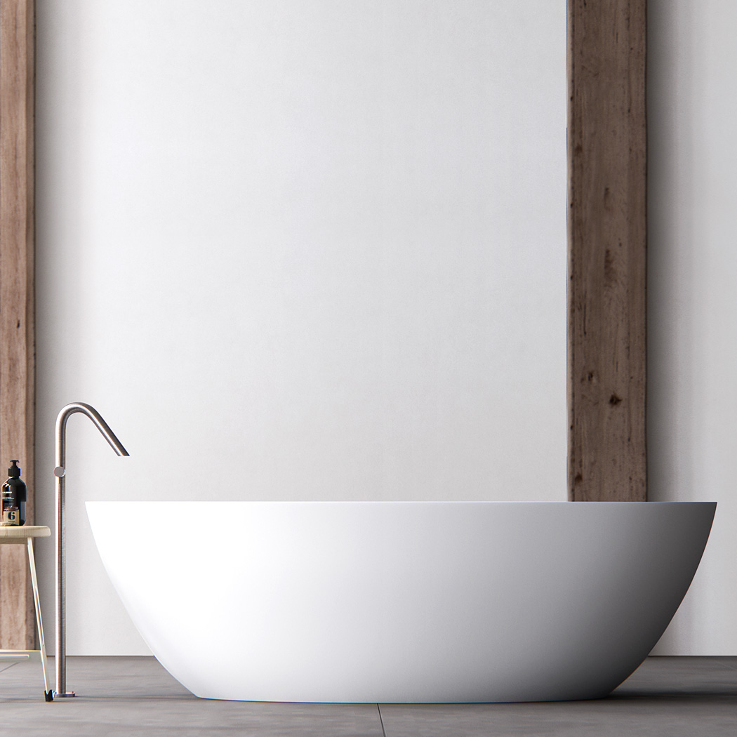 Clay ELLIPSE freestanding oval Solid surface bathtub